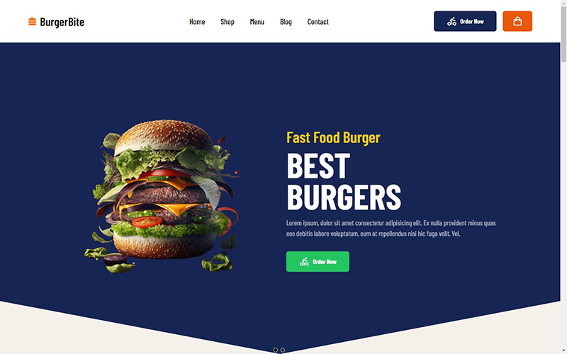Burger Landing Website